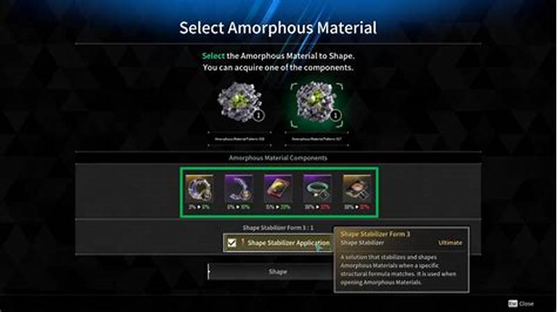 How To Open Amorphous Material Pattern 013