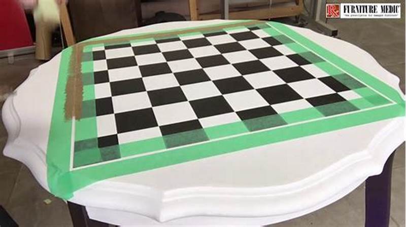 How To Paint A Checkerboard Pattern