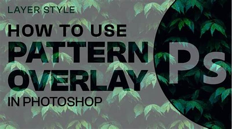 How To Pattern Overlay In Photoshop