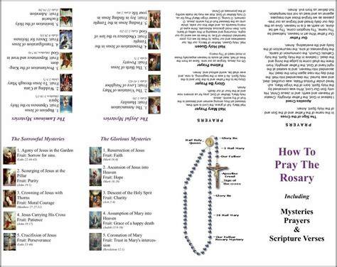 How To Pray The Rosary Printable Pamphlet