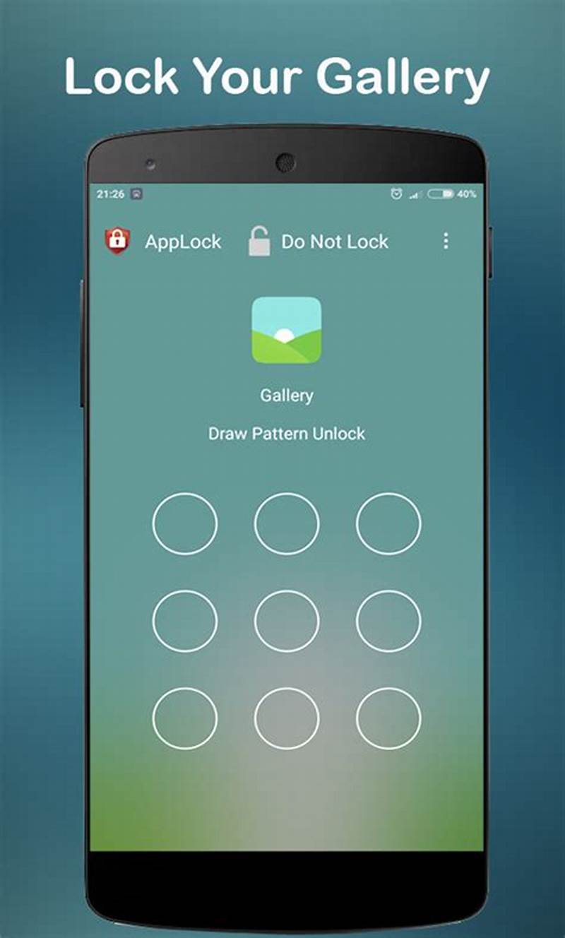 How To Put Pattern Lock On Apps