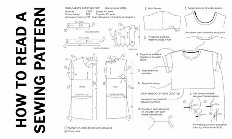 How To Read A Sewing Pattern Layout