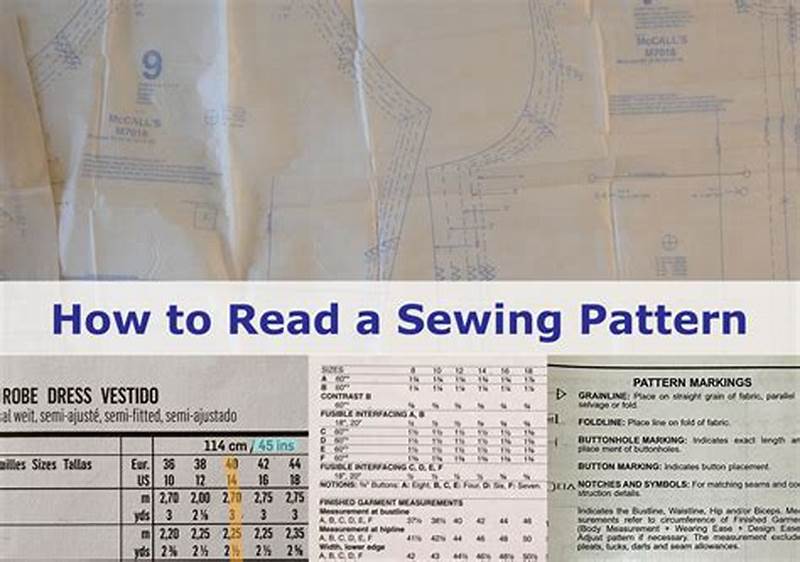 How To Read Sewing Pattern