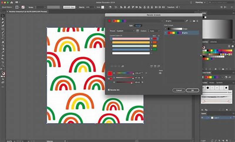 How To Recolor A Pattern In Illustrator