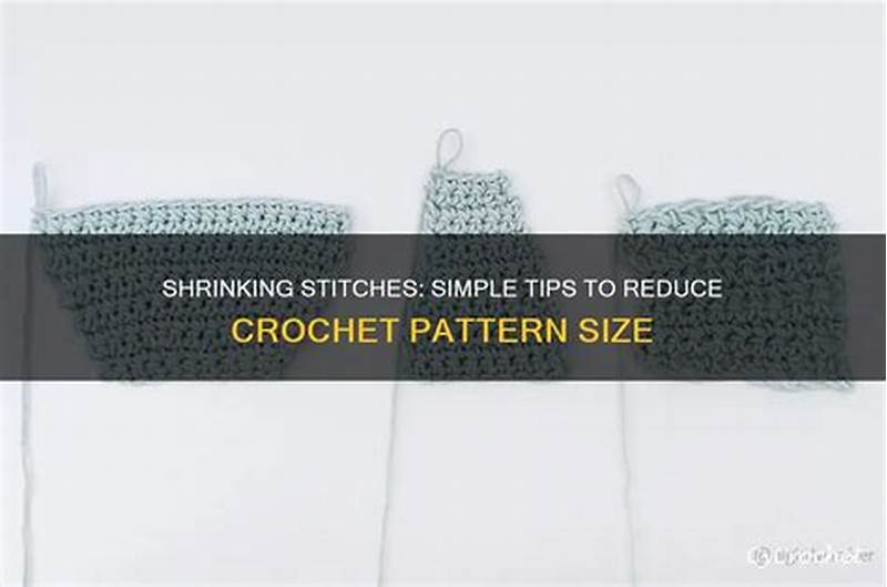 How To Reduce A Crochet Pattern