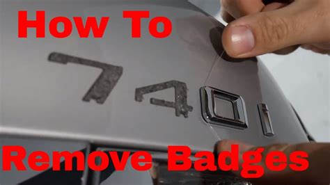 How To Remove Car Badges