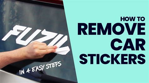 How To Remove Car Stickers