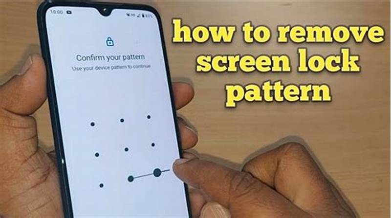How To Remove Lock Screen Pattern