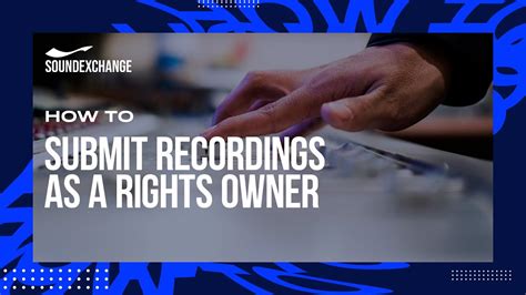 How To Submit Catalogue To Soundexchange Composer
