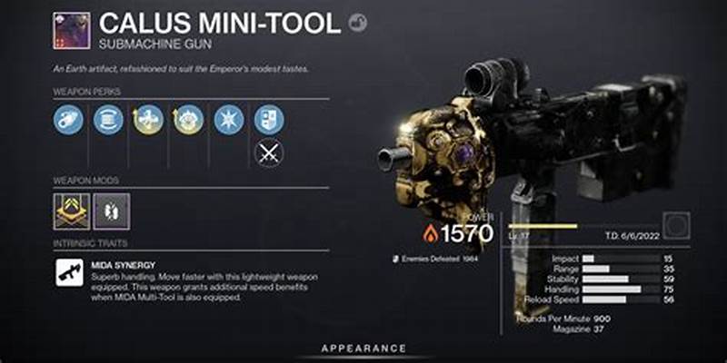 How To Unlock Calus Mini Tool Pattern