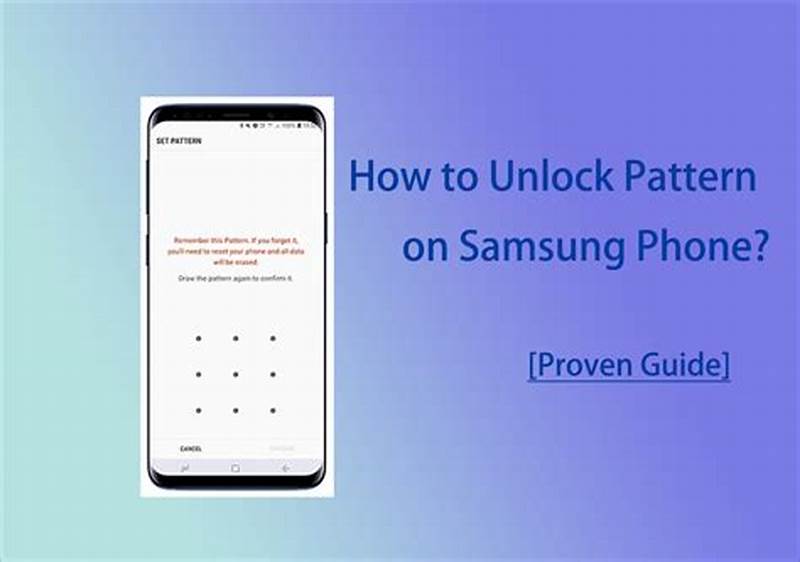 How To Unlock Pattern