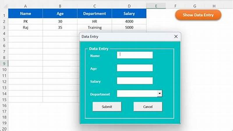 How To Use A Form In Excel