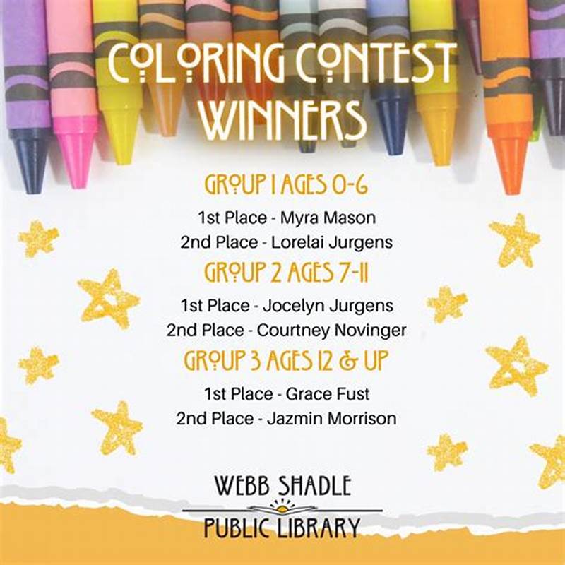 How To Win Coloring Contest