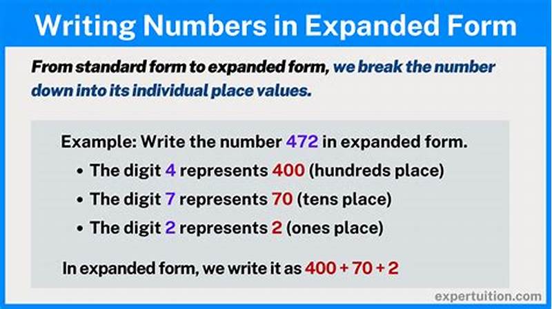 How To Write 20 In Expanded Form