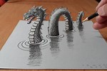 How to Draw a 3D Monster