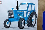 How to Draw a Real Tractor