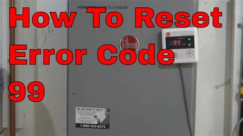 Step-by-Step: How to Fix Rheem Water Heater Powervent Error Codes
