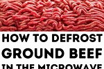 How to Microwave Defrost Frozen Hamburger Meat