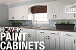 How to Paint Cabinets Lowe's Home Improvements