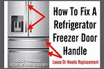 How to Remove Freezer Door Handle On Kenmore Elite