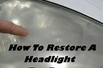 How to Restore Headlight Lens