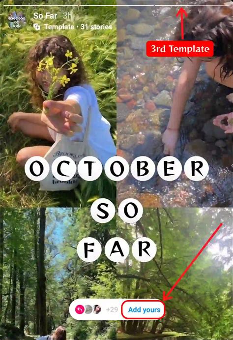 How to Use October So Far Template on Instagram