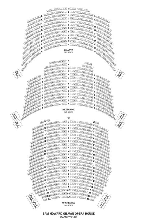 Howard Gilman Opera House Seating Chart