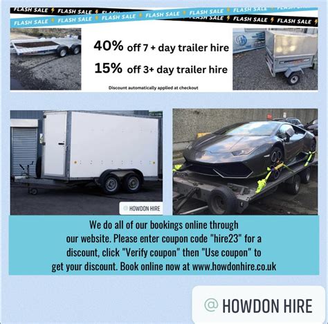 Howdon Hire | Trailer Hire Car Motorhome