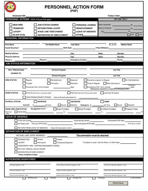 Hr Form Templates
