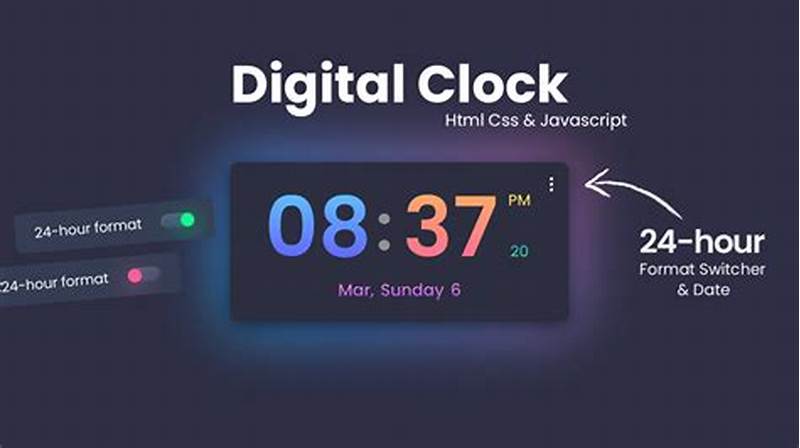 Html Code For Clock And Calendar