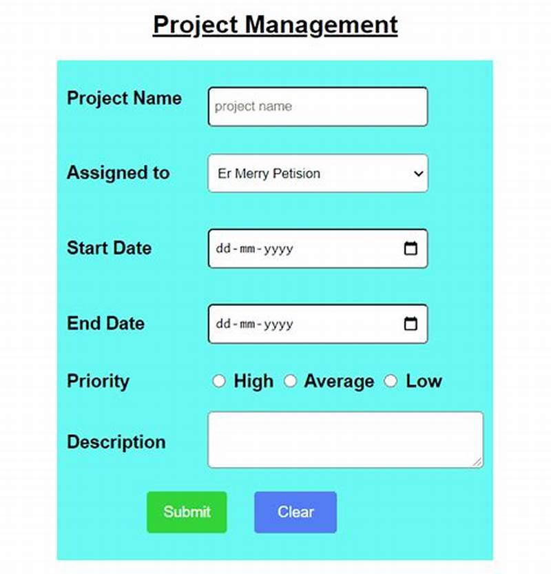 Html Form Design Examples With Code