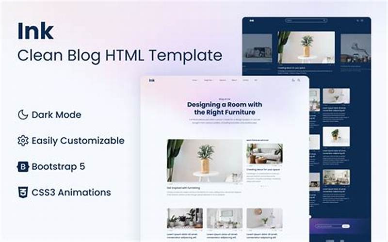 Html Template Blog Creative Clean