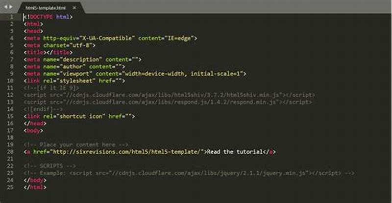 Html Template Code