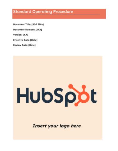 Hubspot Sop Template