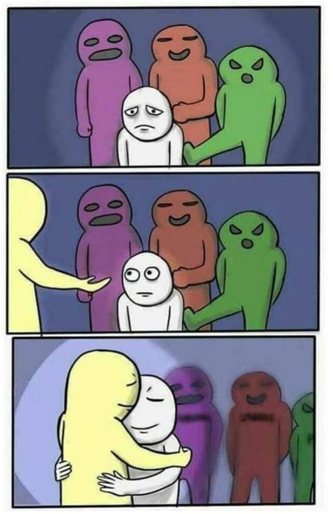 Hugging Meme Template