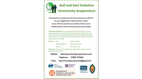 Hull and East Yorkshire Community Acupuncture