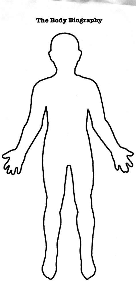 Human Body Outline Printable