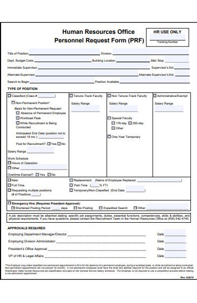 Human Resource Form Templates