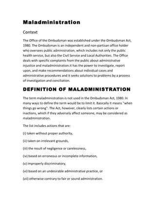 Human trafficking often linked to maladministration: Ombudsman