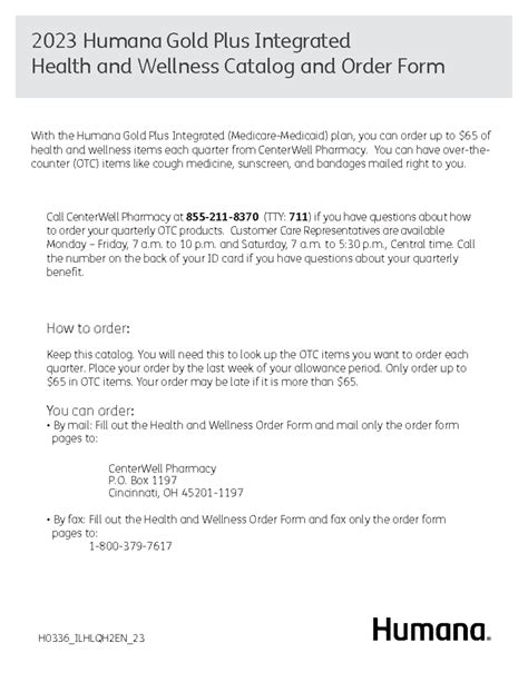 Humana Gold Plus Over The Counter Catalog Cvs