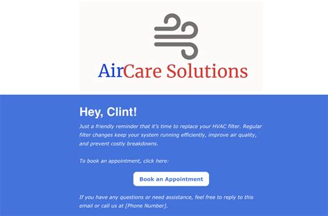 Hvac Email Templates