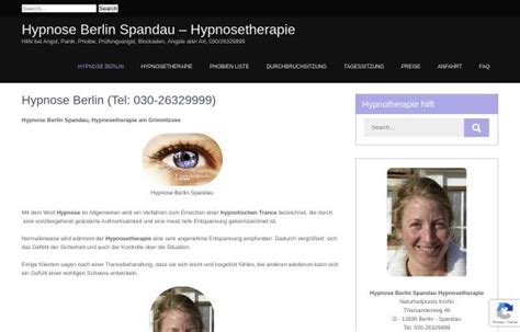 Hypnose Berlin Spandau - Naturheilpraxis Krohn / Heilpraktikerin