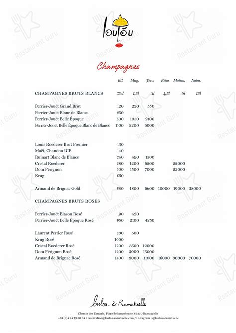 ID Menu à Ramatuelle