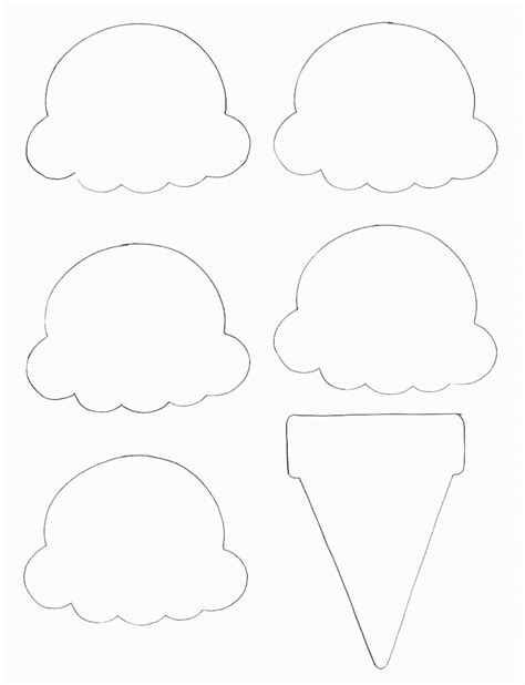 Ice Cream Printable Template