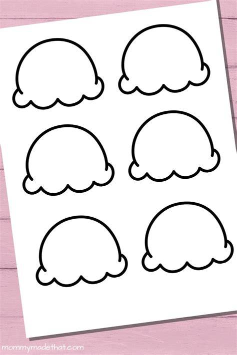 Ice Cream Scoop Template
