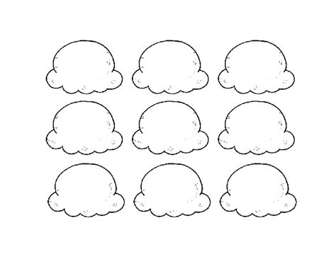 Ice Cream Scoops Template