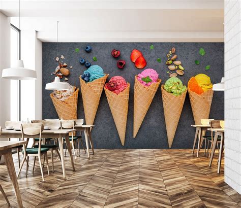 Ice Cream Shop Wallpaper