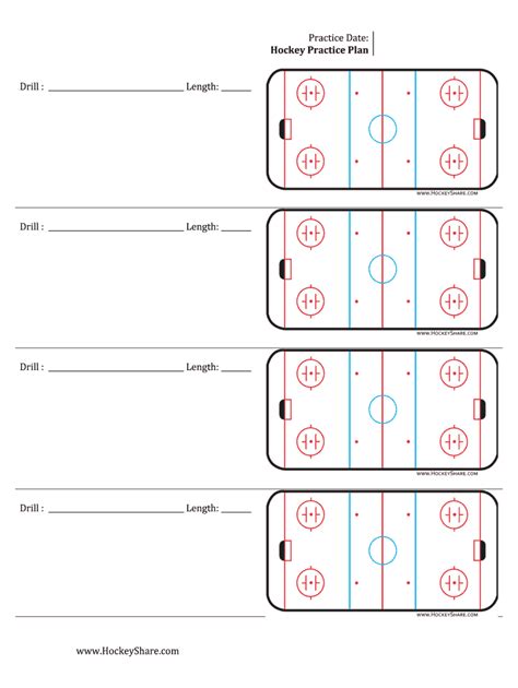 Ice Hockey Practice Plan Template