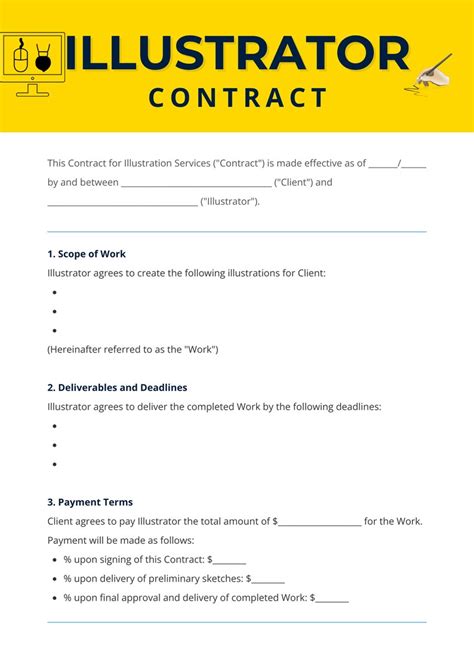 Illustrator Contract Template