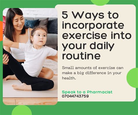Incorporating Exercise into Daily Routine